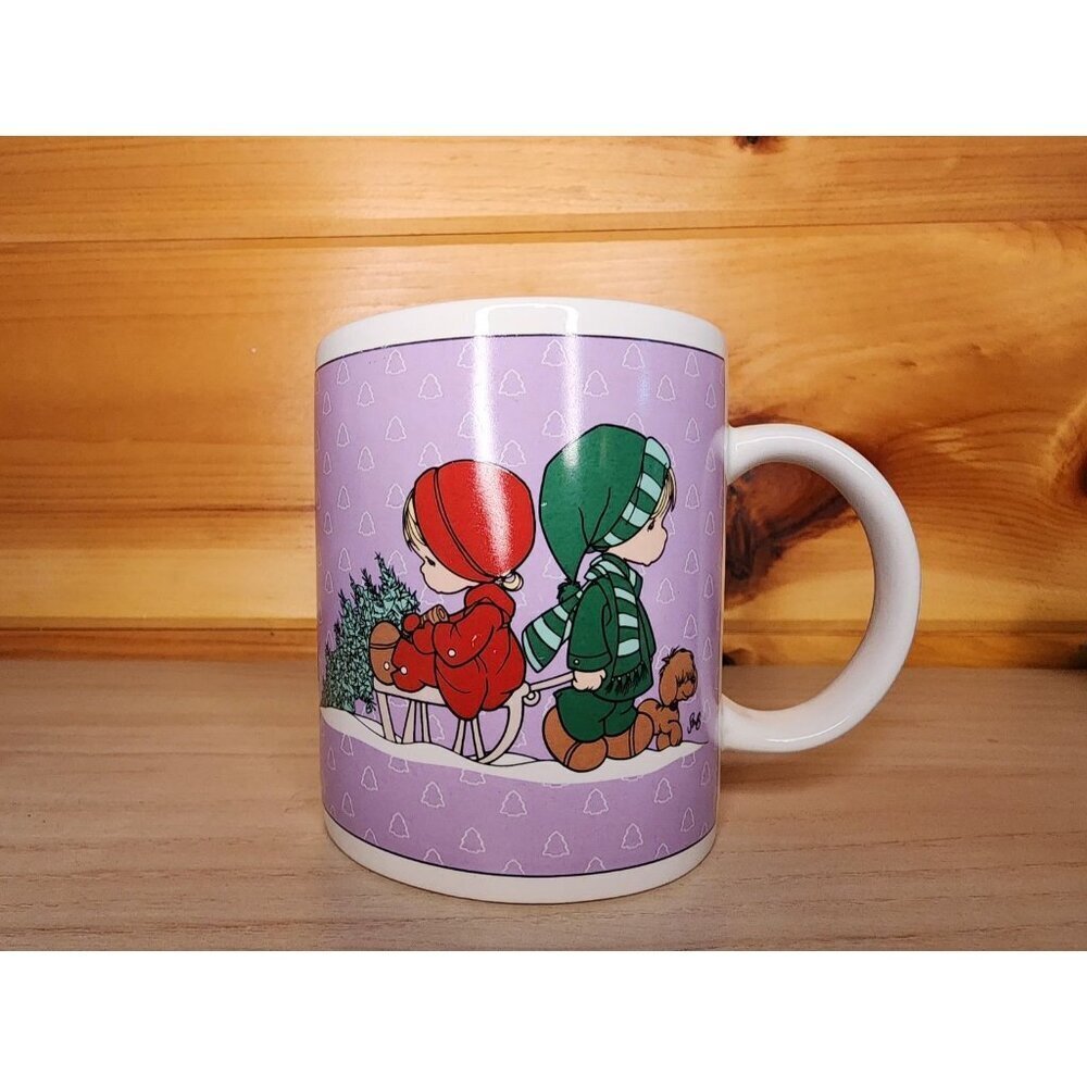 Vintage Precious Moments the Wonder of Christmas Coffee Mug